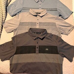 Travis Mathew Gray Polo Shirt Casual Comfort